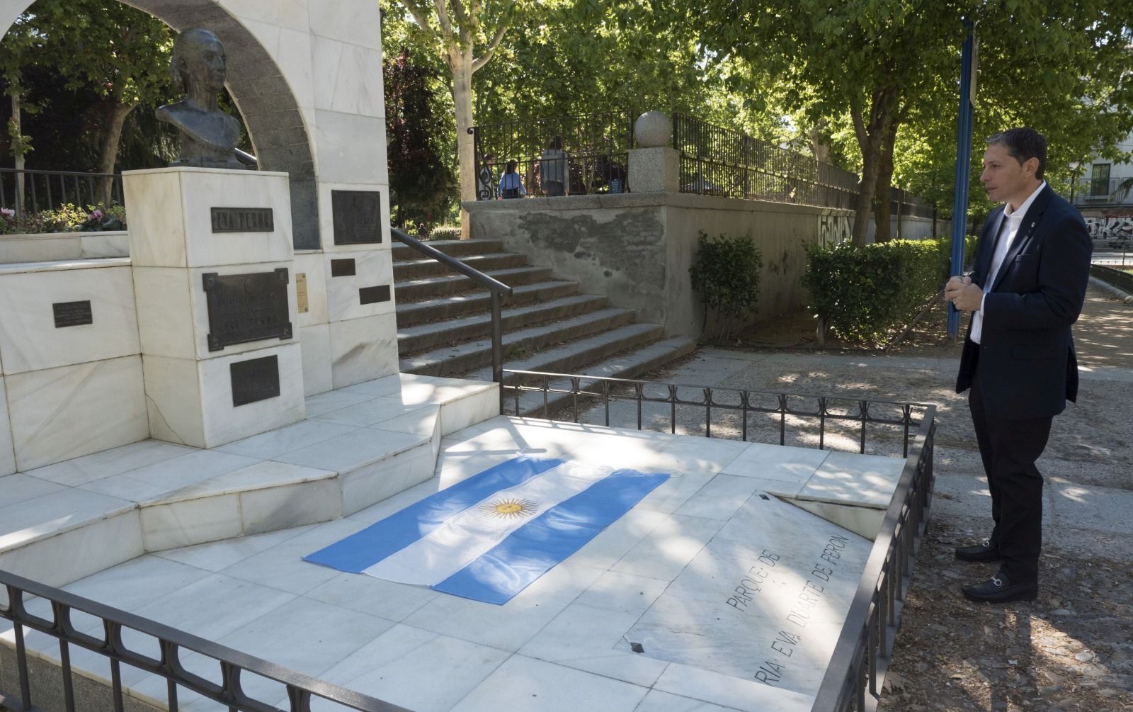 Argentina recuerda a Eva Perón en Madrid en el Centenario de su nacimiento