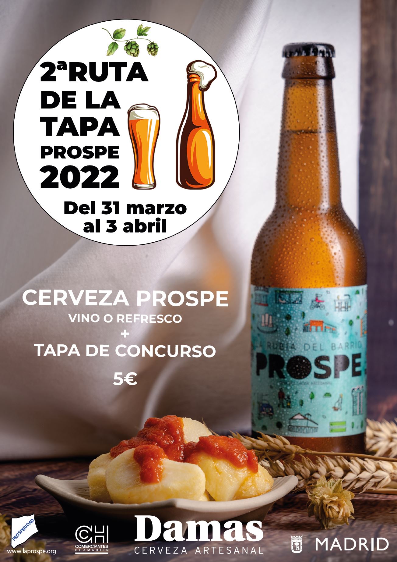 Cartel de la II Ruta de la Tapa en La Prospe
