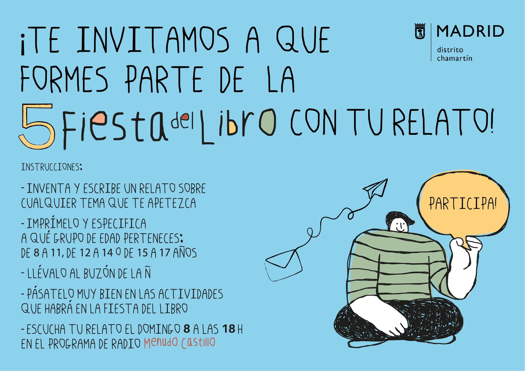 Concurso de relatos para niños en Chamartín