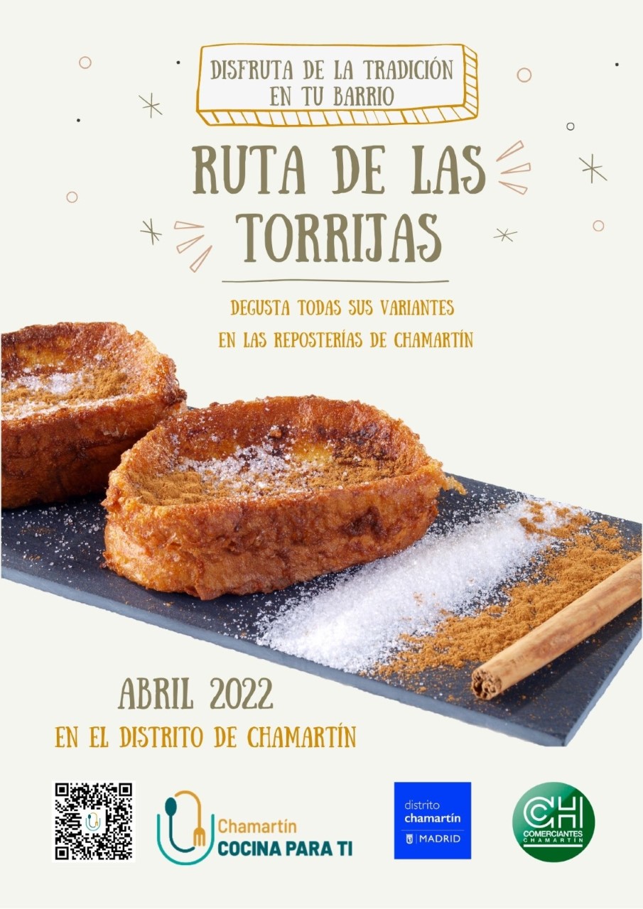 ¡Todavía puedes disfrutar de la I Ruta de las Torrijas de Chamartín! ¡Hasta finales de abril!