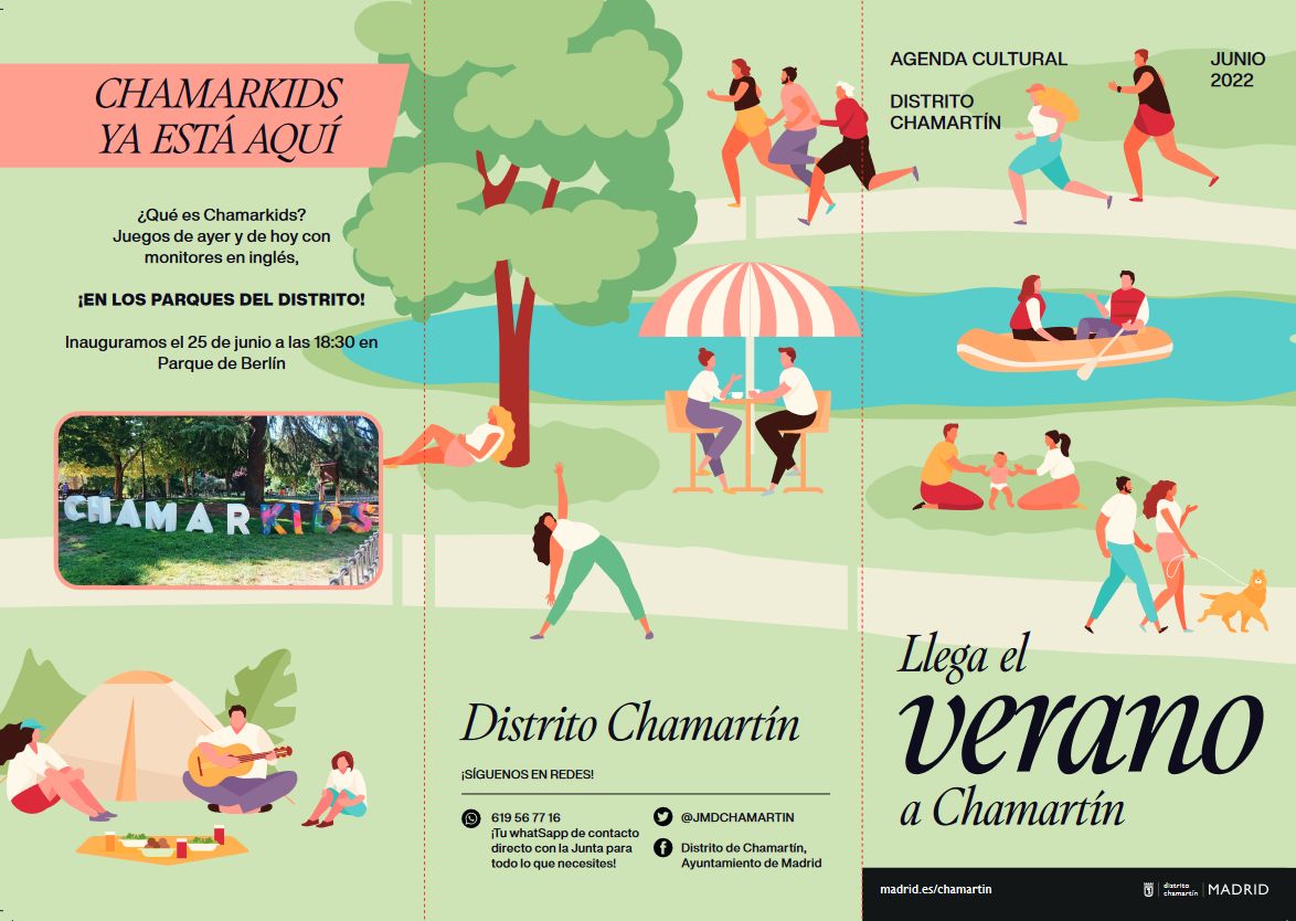 Portada del tríptico de Verano en Chamartín