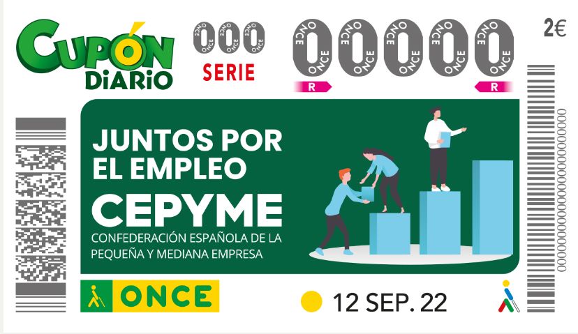 El cupón de la ONCE de este lunes, dedicado a CEPYME