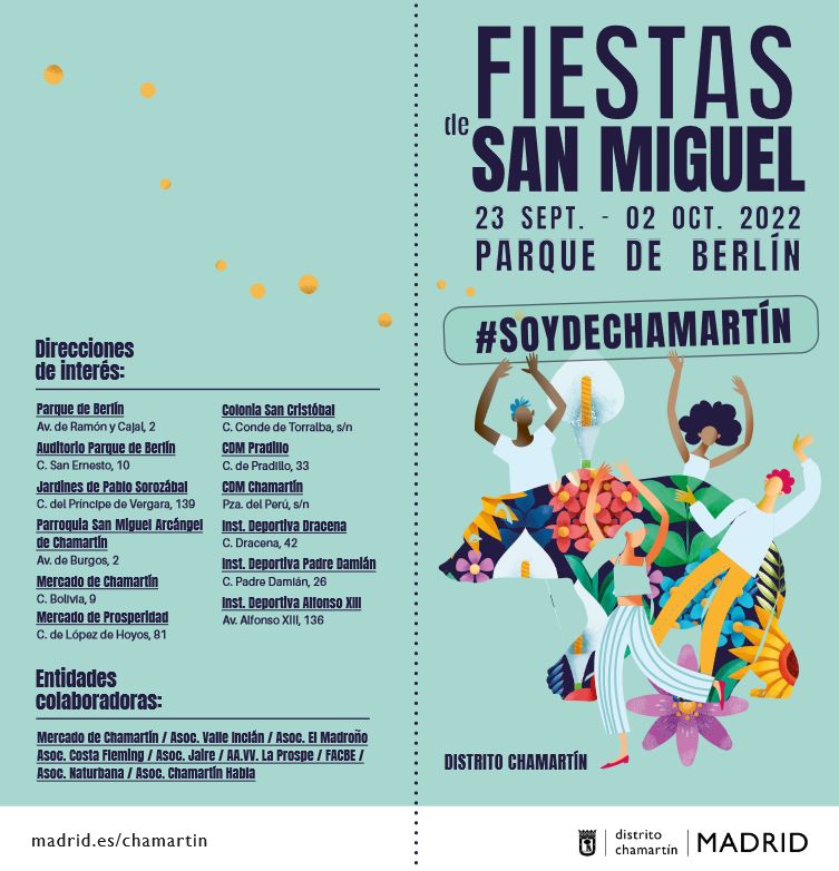 Portada del folleto de las Fiestas de San Miguel 2022