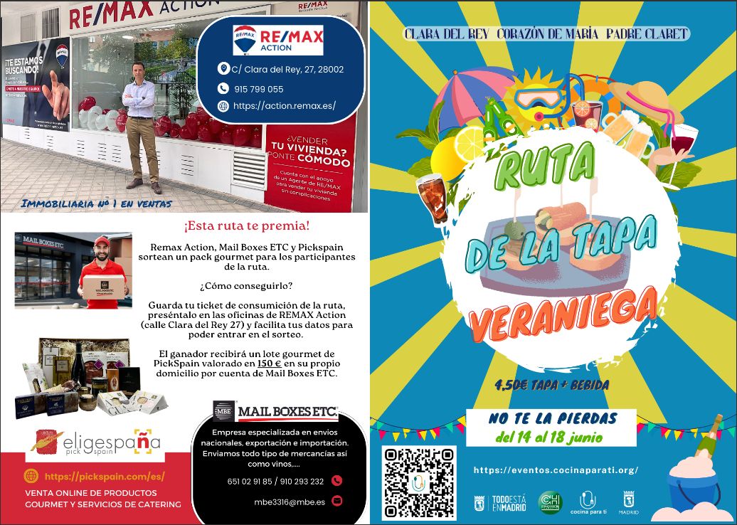 Díptico de la Ruta de la Tapa Veraniega