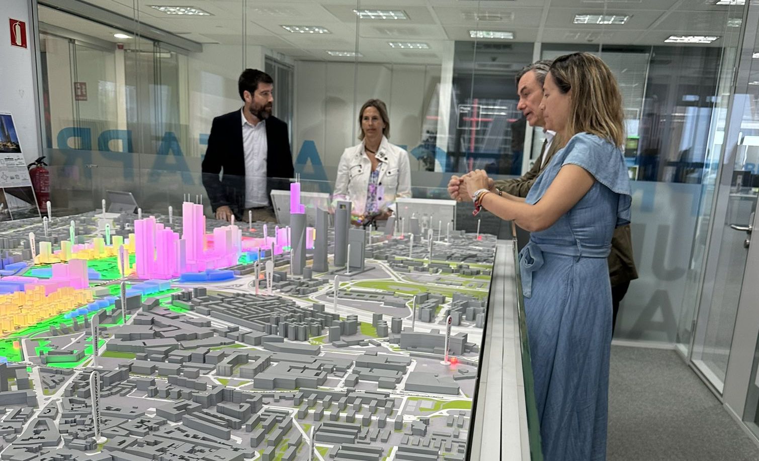 Yolanda Estreada, en las oficinas de Crea Madrid Nuevo Norte