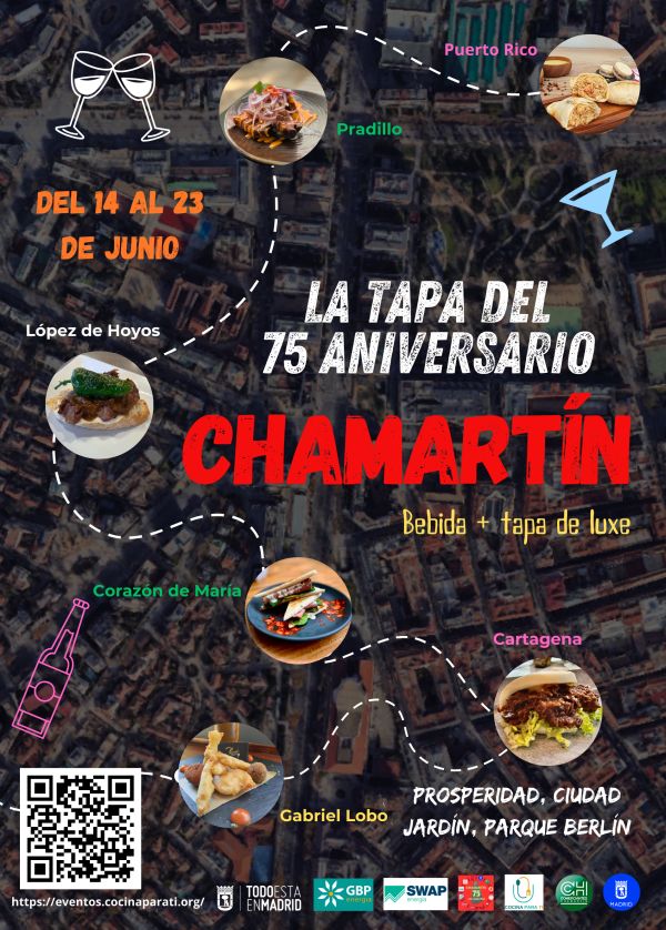 Cartel de la Ruta de la Tapa de Chamartín
